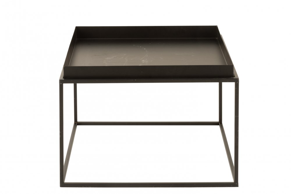 Table gigogne carrée métal noir SURA ( large )